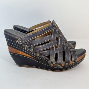 Bed Stu Josie Wedge Sandal Size 9